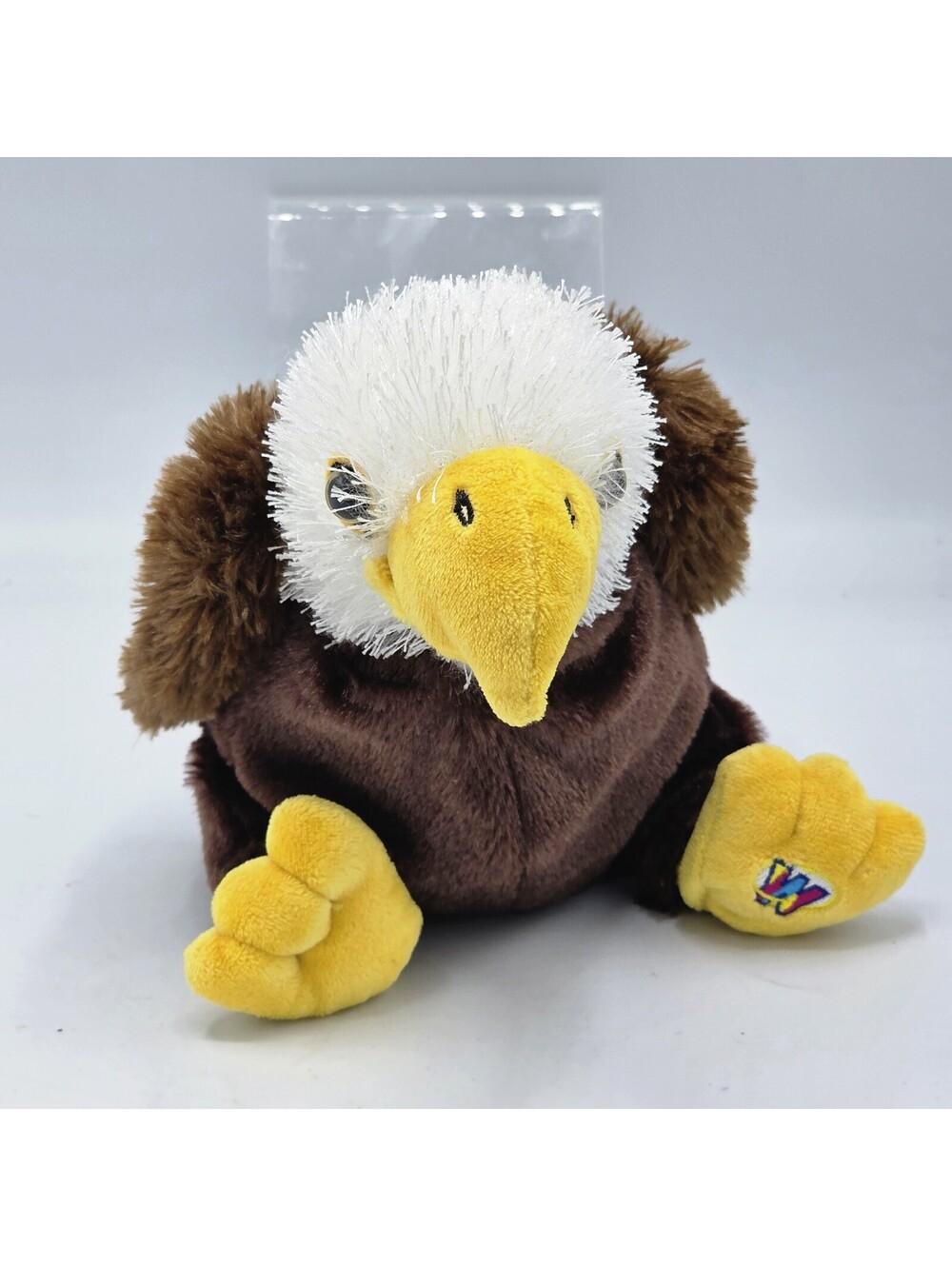 Ganz Webkinz Bald Eagle Plush Stuffed Animal 8" inch Brown White Yellow